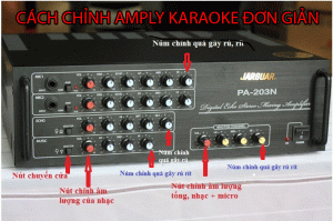 cách chỉnh amply karaoke